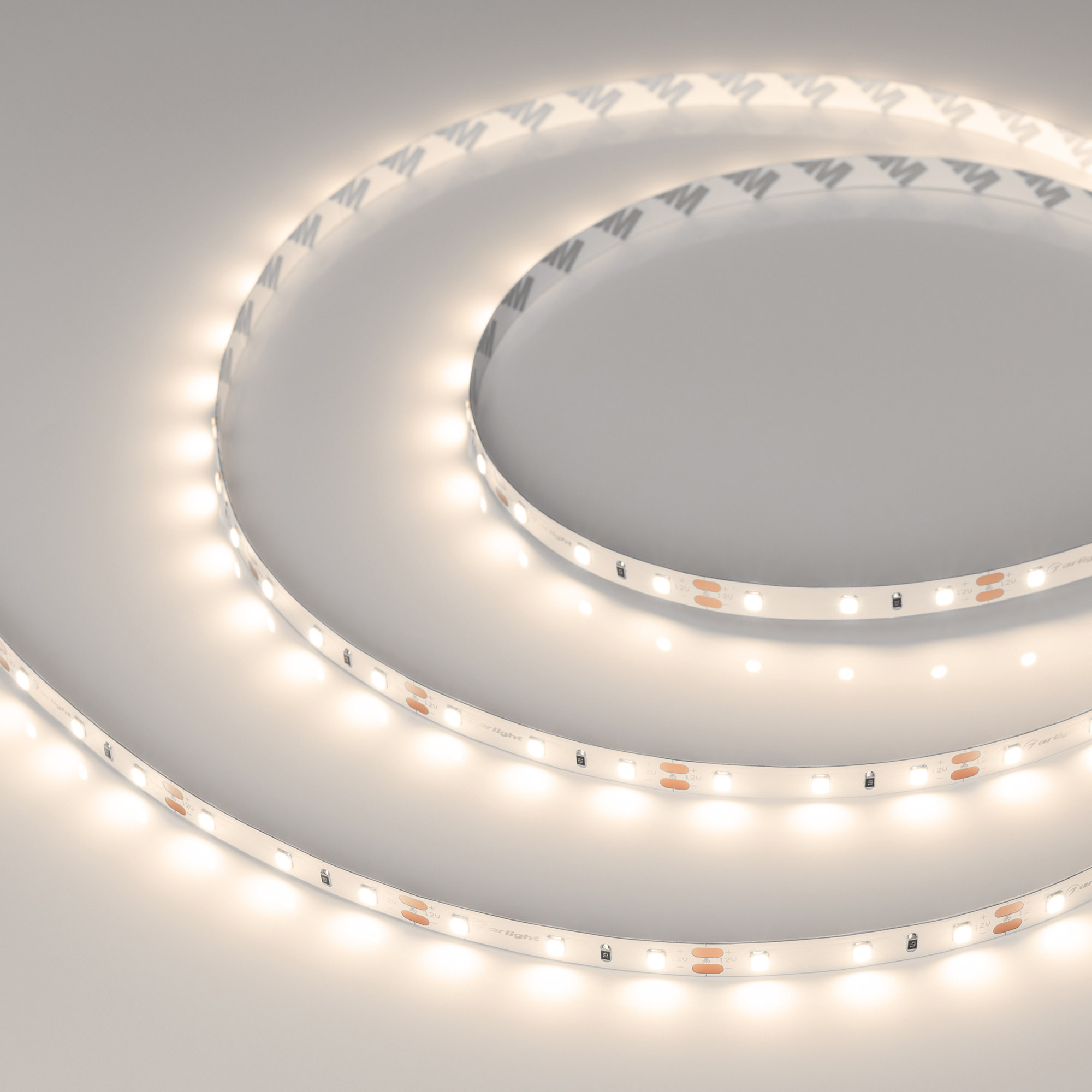 Светодиодная лента RT-A60-8mm 12V Warm3000 (2 W/m, IP20, 2835, 50m) (Arlight, -)
