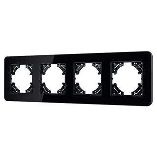 Рамка стеклянная FRM-OMALI-GS-4-BK (Arlight, -)