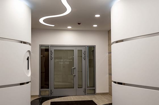 Освещение лаунж-студий в жилом комплексе