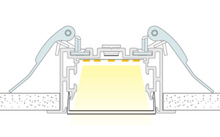 Пружинный держатель S2-LINIA-F Clip Set (Arlight, Металл)