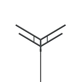 Кронштейн OXOR-SY4-3000x76-L1300 BLACK (Arlight, Сталь)