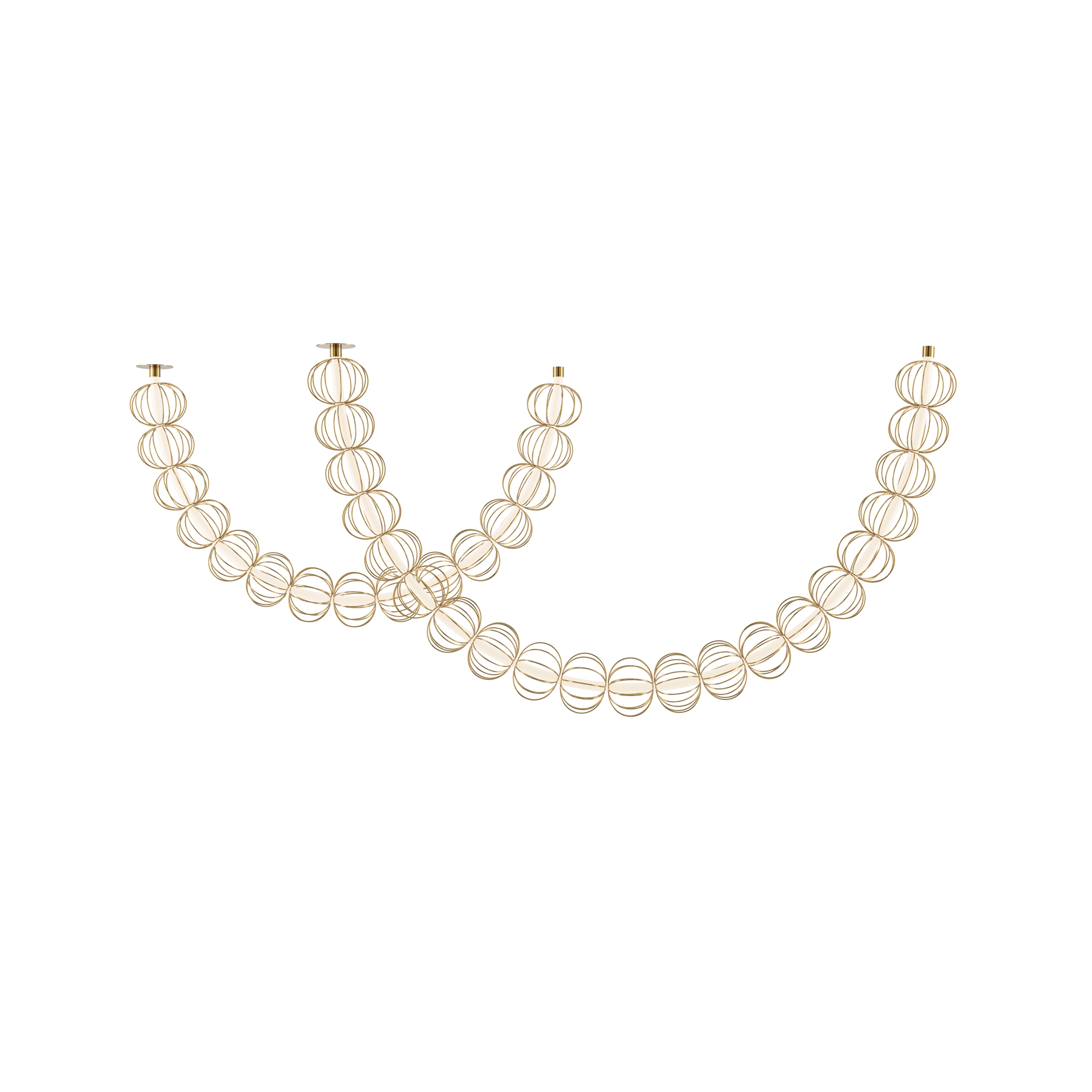 Подвесной светильник Golden Cage 3000К 117Вт