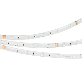 Светодиодная лента герметичная RTW-SE-B30-10mm 24V RGB (7.2 W/m, IP65, 5060, 5m) (Arlight, 7.2 Вт/м, IP65)