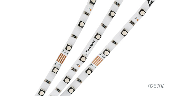 Лента MINI-60-24V RGB 5mm (3535, 5m, LUX) Лента MINI-60-24V RGB 5mm (3535, 5m, LUX) 025706 Артикул Лента MINI-60-24V RGB 5mm