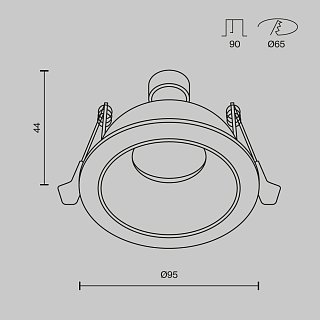 Встраиваемый светильник Share GU10 x 10Вт IP 54