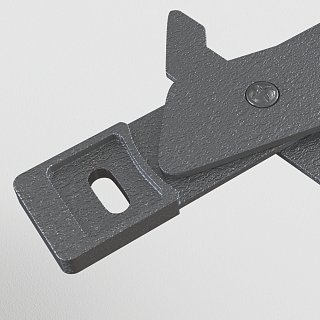 Фиксатор для накладного монтажа S35 серый