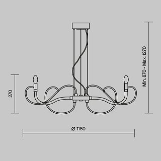 Люстра Atlanta E14х9