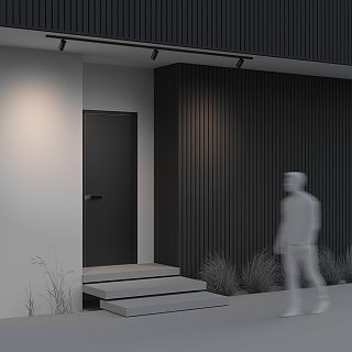 Уличный трековый светильник Focus Led Exility IP 3000К 20Вт 36° черный