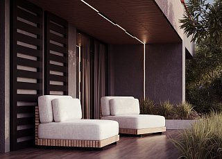 Уличный трековый светильник Basis Exility IP 4000К 24Вт 120° черный