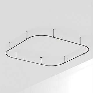 Основание ART-APRIORI-QUADRAT-SOFT-ROD-400-3500x3500 (BK) (Arlight, IP20 Металл, 3 года)
