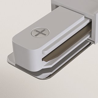 Коннектор прямой Unity белый