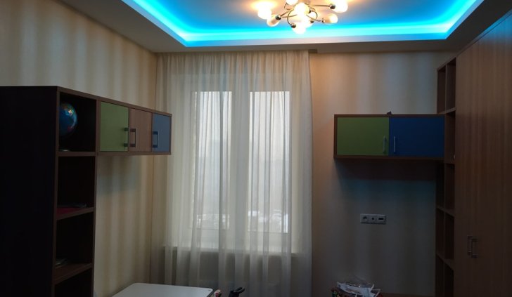 Освещение детской светодиодной лентой Arlight и люстрой