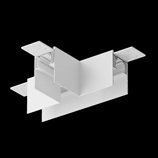 Коннектор Т-образный Gravity накладной белый