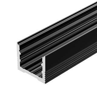 Профиль SL-SLIM-H13M-2000 BLACK (Arlight, Алюминий)