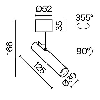 Потолочный светильник Focus T 3000K 6Вт 36°