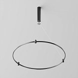 Готовая конструкция круглая D800мм c основанием под блок питания без светильников и блока питания, черный