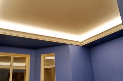 Светодиодное освещение потолков в загородном доме