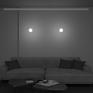 Трековый подвесной светильник Luna Exility 2700-4000K 5Вт 360° Dim Dali1