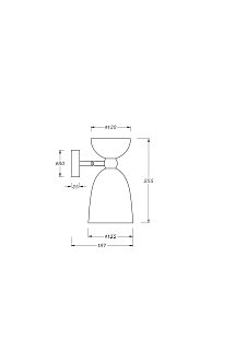 Настенный светильник (бра) Cloches E14х1 40Вт