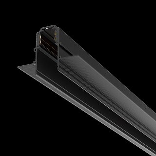 Шинопровод 3м Exility встраиваемый под ГКЛ 9,5мм,черный