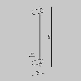 Настенный светильник (бра) Rotta 3000К 6Вт