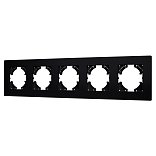 Рамка пластиковая FRM-PERIO-PL-5-BK (Arlight, -)