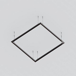 Шинопровод 2м Exility низкопрофильный подвесной круглый