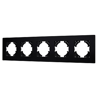 Рамка пластиковая FRM-PERIO-PL-5-BK (Arlight, -)