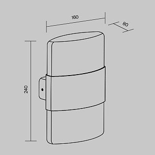 Настенный светильник (бра) Rom 3000K 12Вт IP 54