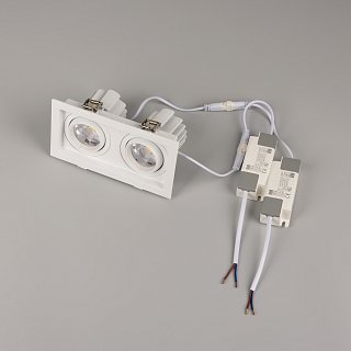 Светильник MS-VORTEX-BUILT-S170x90-2x12W Day4000 (WH-WH, 20 deg, 230V) (Arlight, IP20 Металл, 5 лет)