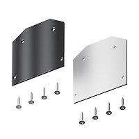 Заглушка торцевая к профилю TRA034MP-2S-1, черный/белый 2 штуки в упаковке.