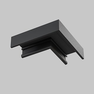 Коннектор угловой, накладной Basity, черный