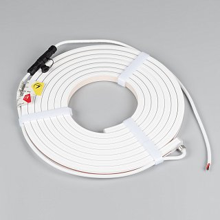 Лента герметичная MOONLIGHT-TOP-X320-13x12mm 24V Warm3000 (5 W/m, IP67, sauna, 5m, wire x1) (Arlight, Вывод вниз, 3 года)