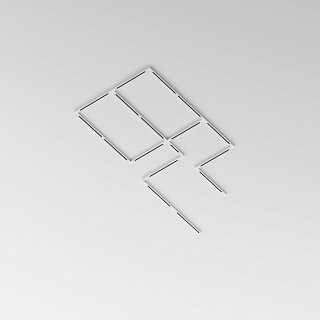 Шинопровод 2м Trinity накладной/подвесной белый