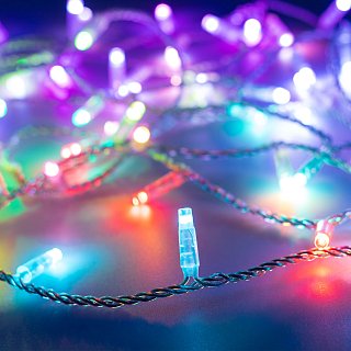 Светодиодная гирлянда ARD-STRING-CLASSIC-10000-CLEAR-100LED-LIVE RGB-DMX (24V, 10W) (Ardecoled, IP65)