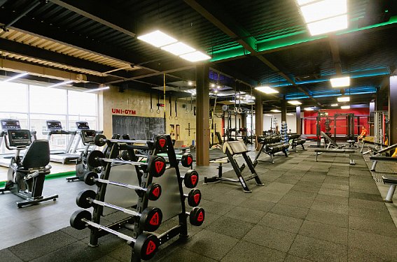 Освещение в фитнес-клубе