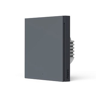 Умный настенный выключатель H1 EU(без нейтрали, 1 клавиша, графит) | Aqara Smart Wall Switch H1 EU (No Neutral, Single Rocker, graphite)