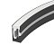 Силиконовый профиль WPH-FLEX-0612-SIDE-S8-10m BLACK (Arlight, Силикон)