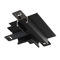 Т- образный коннектор встраиваемый под ГКЛ 12,5 мм Basity, черный