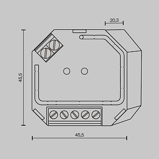 Диммер DALI DT6 TRIAC 230VAC