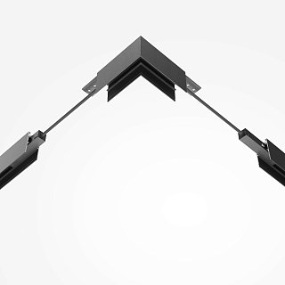 Коннектор питания угловой гибкий 50см Exility черный