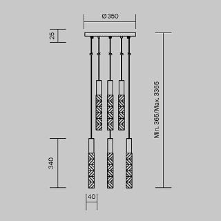 Подвесной светильник Selemo 3000К 17Вт