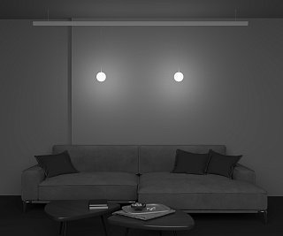 Трековый подвесной светильник Luna Exility 2700-4000K 5Вт 360° Dim Dali1