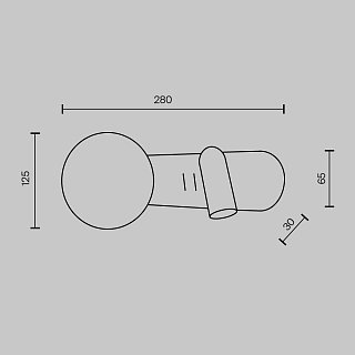 Настенный светильник (бра) Inversio G9х1