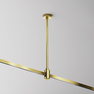 Крепление потолочное Medium 300мм с вводом питания Flarity латунь