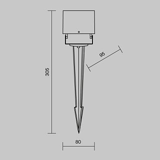 Ландшафтный светильник Ares 3000K 8Вт IP 65