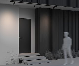 Уличный трековый светильник Focus Led Exility IP 3000К 20Вт 36° черный