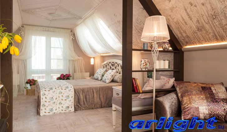 Светодиодная подсветка в спальной комнате