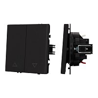 Механизм выключателя управления шторами SWT-NOBE-MKR2-SFPL-BK (230V, 10A) (Arlight, -)