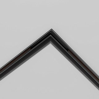 Коннектор угловой 90° Exility встраиваемый под ГКЛ 9,5 мм, черный